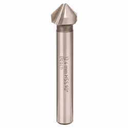 Bosch 2609255122, Trapano, Punta per trapano da svasatura, Rotazione manuale destra, 1,24 cm, 56 mm, Metallo