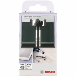 Dettagli tecnici Diametro albero 8 mm Diametro di foratura 15 mm Idoneità del materiale Legno Lunghezza totale 90 mm Norma DI ...
