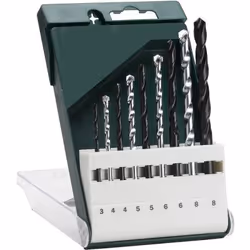 Bosch HSS-R, Trapano, Set di punte per trapano, Rotazione manuale destra, 8 mm, 120 mm, Cemento, Calcestruzzo duro, Metallo