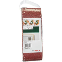 Bosch - Accessories 3 Nastri Abrasivi per Levigatrice Nastro Senza Fori, 75 x 457 mm, g 40