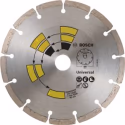 Bosch 2609256402, Lama diamantata con orlo segmentato, Cemento, Pietra, 2,22 cm, 18 cm, 7 mm, 1 pz