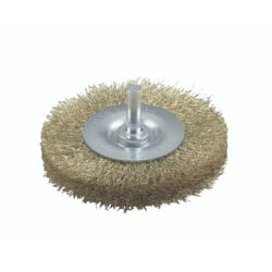 Bosch - Accessories Spazzole a disco per trapani - filo ondulato, ottonato, 75 mm ø gambo 6 mm 2609256529 1 pz.