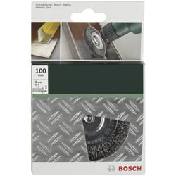 Bosch - Accessories Spazzole a disco per trapani - filo ondulato, 100 mm ø gambo 6 mm 2609256532 1 pz.