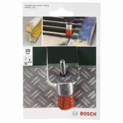 Bosch 2609256540, Spazzola a disco, 6 mm, 2,5 cm, 1 mm, Metallo, Legno, 4500 Giri/min