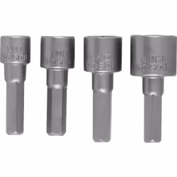 Dettagli tecnici Dimensione chiave (metrica) 7 mm, 8 mm, 10 mm, 13 mm Impronta (cacciavite) 1/4" (6.3 mm) Set di bussole Set ...