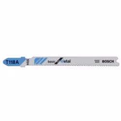 Bosch 2609256729, Lama per sega universale, Lamiera (sottile), High-Speed Steel (HSS), Blu, Acciaio inox, 17 - 23, 1 mm