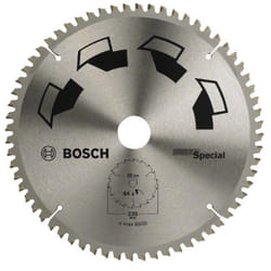 Bosch - 1x Lama per Sega Circolare Special (per Legno, Metalli non Ferrosi, Plastica, ø 235 x 2.5/1.8 x 30/25 mm, 64 Denti, ft, con 1x Anello di