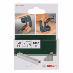 Bosch 2 609 255 835, Pacchetto di punti, 6 mm, Fissante, 1,23 cm, 1000 punti