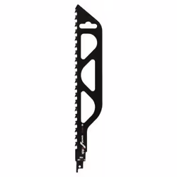 Bosch S 1243 HM, Lama per sega universale, Mattone, Carburo, Nero, 1,27 cm, 1,5 mm