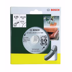 Bosch 2 607 019 475, 12,5 cm, 1,7 mm, 1 pz