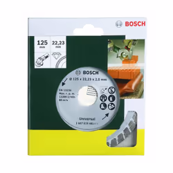 Bosch 2 607 019 481, 12,5 cm, 2 mm, 1 pz