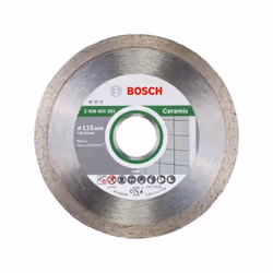 I dischi diamantati Standard for Ceramic Bosch sono accessori professionali studiati per eseguire precisi lavori di taglio su ...