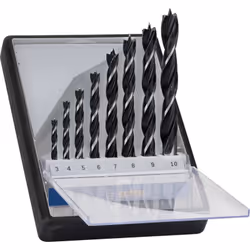 Dettagli tecnici Diametro di foratura 3 mm, 4 mm, 5 mm, 6 mm, 7 mm, 8 mm, 9 mm, 10 mm Idoneità del materiale Legno Indicazion ...