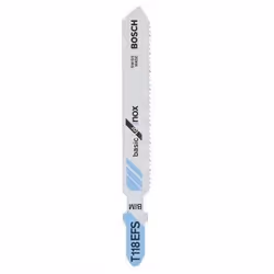 Bosch 2 608 636 497, Lama per seghetto alternativo, Acciaio inox, Bimetallo, 1,4 mm, 8,3 cm, 5 pz