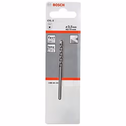 BOSCH 2608585225 - Broca para hormigón CYL-3 piedra, hormigón: 3.5 x40 x70