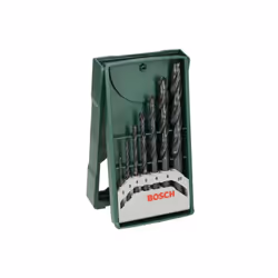 Sette punte per metallo di diametro di 2-10 mm, di di di acciaio ad alta velocità per fori precisi Pratico serbatoio Bosch Mi ...