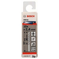Bosch - Punta Hss-G 2,4X30X57 Mm Pz 10