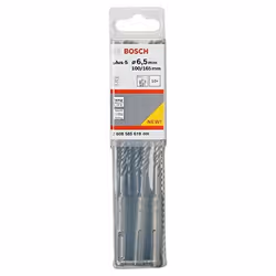 Bosch SDS Plus-5 - Punta per trapano per muratura, 6,5 mm x 100 mm x 165 mm.