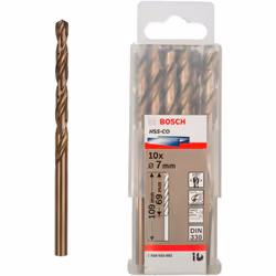 Set di 10 punte per metallo HSS-Co BOSCH - La punta per metallo HSS al cobalto garantisce prestazioni di lunga durata per la ...