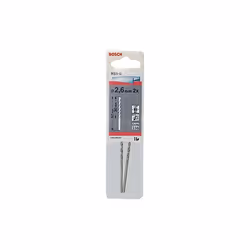Punta per metallo HSS-G, DIN 338, punta da trapano 135 gradi, diametro: 2.6 mm, lunghezza operativa: 30 mm, lunghezza totale: ...
