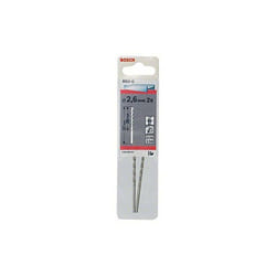 Bosch Professional BOS-2608585910 Punta da trapano per metallo HSS-G DIN338: 2,6 x30 x57: 2 uds, Ø 2,6 mm, Nero