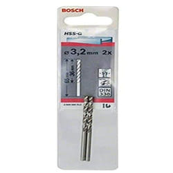 Bosch - 2608585912 - Broca para metal hss-g DIN338: 3,2 x36 x65: 2 uds