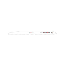 Saber Lama Per Legno E Metallo, Grossa Sezione Curva A Destra, Rif. Bosch S 1210 Vf, Sega Lama Di Qualità Bim Lunghezza Totale 300 Millimetri