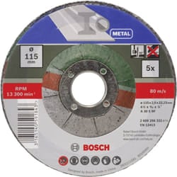Accessories a 30 s bf 2609256332 Disco da taglio con centro depresso 115 mm 5 pz. Metallo - Bosch