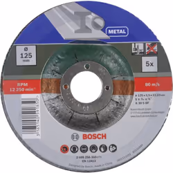Dettagli tecnici Design (fresa) piegata Dimensione, Ø 125 mm Giri (max) 12250 giri/min Idoneità del materiale Metallo Spessor ...