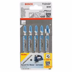 Bosch 2 608 636 696, Lama per seghetto alternativo, Bimetallo, 0,8 mm, 9,2 cm, 5 pz
