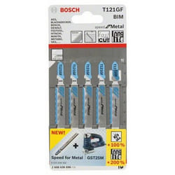 Bosch 2 608 636 696 lama per sega a gattuccio, sega a traforo e sega universale Lama per seghetto alternativo Bimetallo 5 pz