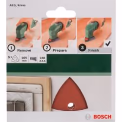 Bosch 2609256A59 5 pz Carta abrasiva - Vista aggiuntiva 2