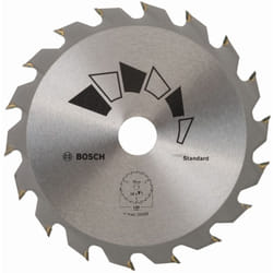 Bosch - 1x Lama per Sega Circolare Standard (per Legno, ø 140 x 2.2/1.5 x 20/12.75/10 mm, 18 Denti, atb, con 2x Anello di Riduzione 12.75/10 mm,