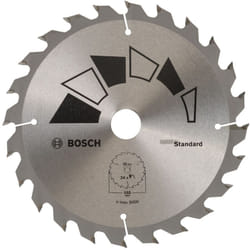 1x Lama per Sega Circolare Standard (per Legno, ø 165 x 1.6/1 x 20/16 mm, 24 Denti, atb, con 1x Anello di Riduzione 16 mm, Accessori Seghe Circolari)