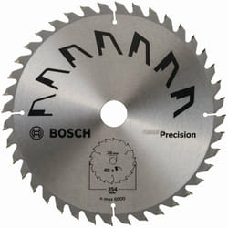 Bosch - 1x Lama per Sega Circolare Precison (per Legno, ø 254 x 2.5/1.8 x 30 mm, 40 Denti, atb, Accessori Seghe Circolari)