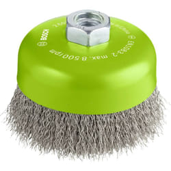 Bosch - Accessories Spazzola a tazza, inossidabile - filo ondulato - 100 mm, 0,3 mm, M14 2608622103 1 pz.