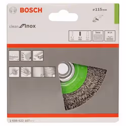 Bosch 2 608 622 107 Ruota a raggi di filo di acciaio Spazzola a disco 11,5 cm