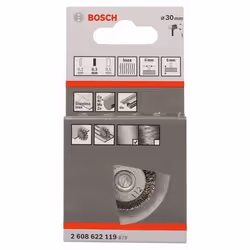 Bosch 2 608 622 119 Ruota a raggi di filo di acciaio Spazzola a disco 3 cm