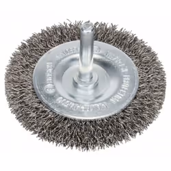 Dettagli tecnici Dimensione del prodotto, larghezza 10 mm Spazzola a disco - filo ondulato - 70 mm, 0,3 mm, 10 mm Spazzola a ...