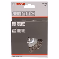 Bosch 2 608 622 123 Ruota a raggi di filo di acciaio Spazzola a disco 8 cm
