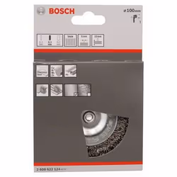 Bosch 2 608 622 124 Ruota a raggi di filo di acciaio Spazzola a disco 10 cm