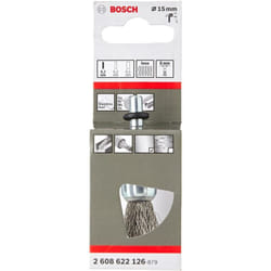 Bosch - 2608622126 Filo Crimpato a Spazzola Con Gambo, 13.5 x 4.5 x 4 Cm, Argento