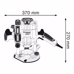 Bosch GOF 1250 CE Nero, Blu 24000 Giri/min 1250 W - Vista aggiuntiva 5