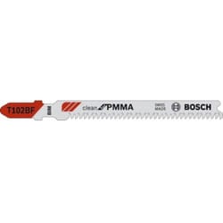 Professional 3x Lame per seghetto alternativo Expert t 102 bf Clean for pvc (per Fogli acrilici pmma, accessorio Seghetto alternativo) - Bosch