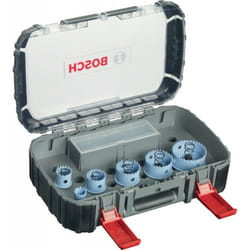 Bosch - Box 9 Bit Seghe Lamiera Per Idraulico / Carreleur 20,25,32,38,51,64 Mm