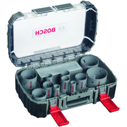 Bosch - Set di seghe a tazza hss bimetalliche 17 pezzi, 20 - 60, 68, 76 mm