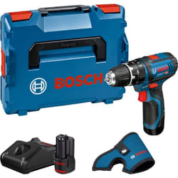 Bosch - Professional 12V System Trapano-avvitatore con Percussione a Batteria gsb 12V-15, Include 2 Batterie da 2.0 Ah, Caricabatteria gal 12V-40,