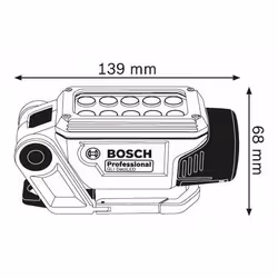 Bosch GLI DeciLED Professional Blu, Grigio LED - Vista aggiuntiva 5