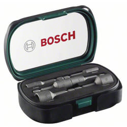 Bosch - Kit bussole per viti a testa esagonale 6 mm, 7 mm, 8 mm, 10 mm, 12 mm, 13 mm Impronta (cacciavite) 1/4 (6.3 mm) 50 mm