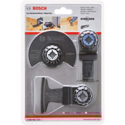 Bosch - Professional Set da 3 pezzi di lame per taglio di punta e lama segmentata Starlock (legno e metallo, accessori per utensile multifunzione)